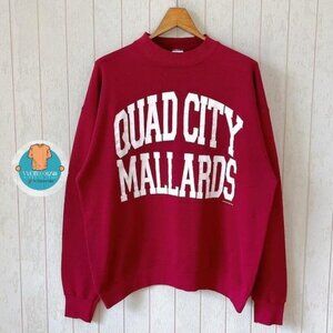 Quad City Mallards Made In USA Shirt Sweatshirt Retro red y2k